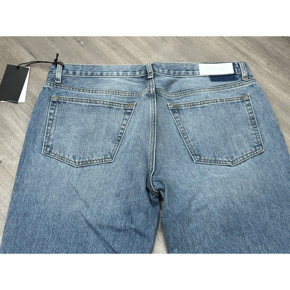 RE/DONE 70's Low Rise Bell Bottom Jeans Lake Blue Fade Y2K Hippie Sz 31 NWT - Picture 3 of 14